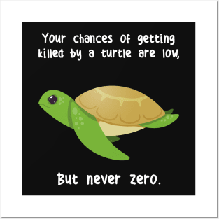 Green Sea Turtle Never Zero Posters and Art
